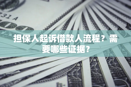 北京担保人起诉借款人流程?需要哪些证据? 北京担保人起诉借款人流程?需要哪些证据?