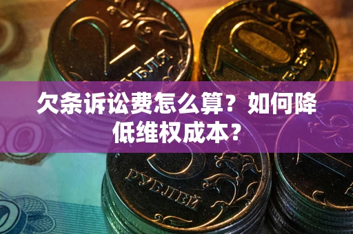 北京欠条诉讼费怎么算？如何降低维权成本？