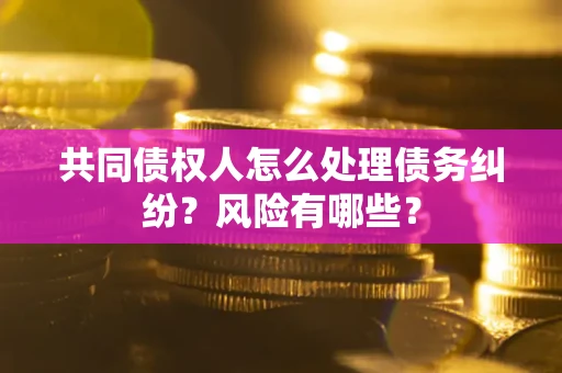 北京共同债权人怎么处理债务纠纷？风险有哪些？