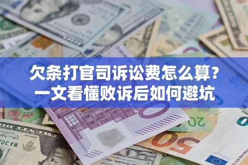 北京欠条打官司诉讼费怎么算？一文看懂败诉后如何避坑