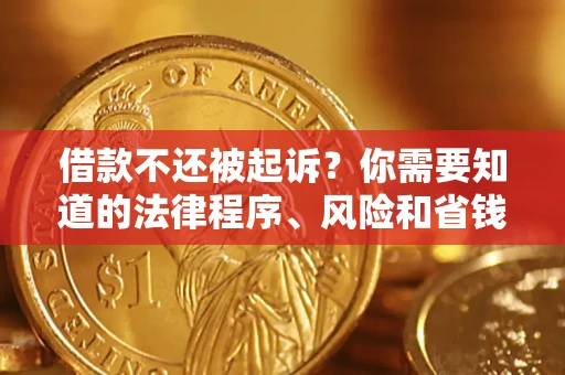 北京借款不还被起诉？你需要知道的法律程序、风险和省钱技巧